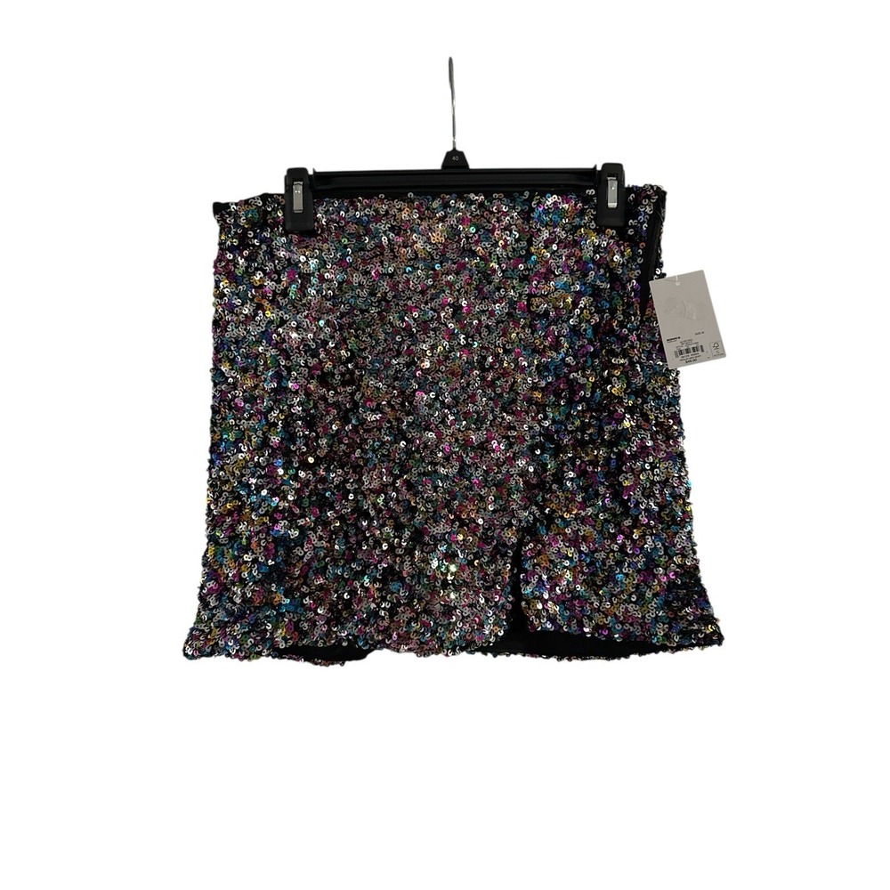 SO Sequin Mini Skirt Medium Women's Multicolor NEW W/ TAGS